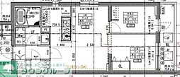 ラヴィエール住吉駅前 2LDKの間取図画像
