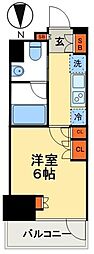 パークアクシス錦糸町レジデンス 1Kの間取図画像