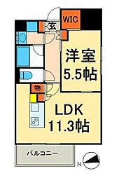 パークアクシス浅草・蔵前 1LDKの間取図画像