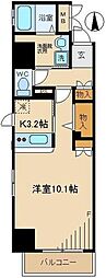 コンフォート両国 ワンルームの間取図画像