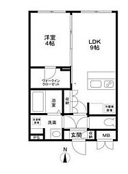 トライム吾妻橋 1LDKの間取図画像