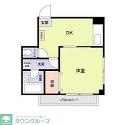 ダイアモンドレジデンス押上 1DKの間取図画像