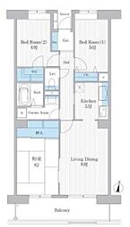 ウイングプラザ 2SLDKの間取図画像