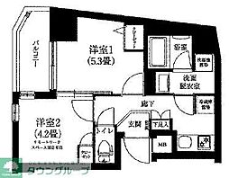 アイル押上ノルドドゥーエ 1Kの間取図画像