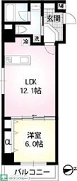 CIELBLEU 1LDKの間取図画像
