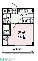 アルモニーT&M 1Kの間取図画像