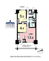 ペット可駅近&3路線利用可能プレサンスジェネ千種内山II 2LDKの間取り