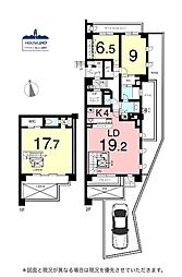 プラウド川名山 3LDKの間取図画像