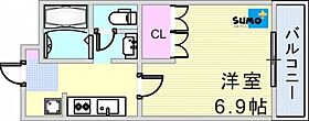 マンジュリカ 203 ｜ 兵庫県明石市朝霧南町３丁目（賃貸アパート1K・2階・24.84㎡） その2