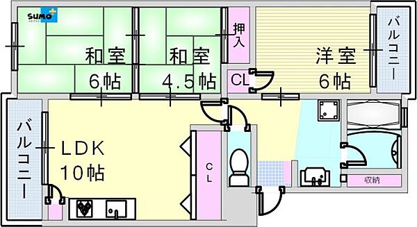 ベルデュウラ池上 302｜兵庫県神戸市西区池上２丁目(賃貸マンション3LDK・3階・60.03㎡)の写真 その2