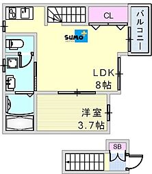 西新町駅 6.2万円