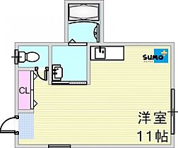 コーポカモン 10 ｜ 兵庫県明石市魚住町清水（賃貸アパート1R・1階・32.00㎡） その2