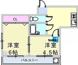 オーナーズマンション西明石 505 ｜ 兵庫県明石市藤江（賃貸マンション2K・5階・30.13㎡） その2