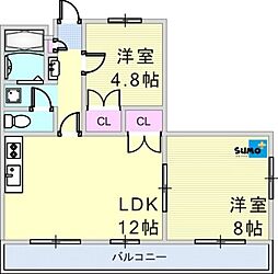 🉐敷金礼金0円！🉐ダイコーポ西藤江