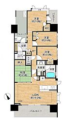 ライオンズ藤が丘リビオガーデンズ 4LDKの間取図画像