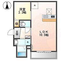 グルーヴィ高見の里1  ｜ 大阪府松原市高見の里３丁目（賃貸マンション1LDK・1階・32.78㎡） その2