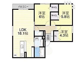 クラシスト万代  ｜ 大阪府大阪市住吉区万代５丁目14番3号（賃貸アパート3LDK・3階・76.34㎡） その2