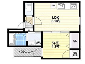 大阪府大阪市東住吉区矢田３丁目（賃貸アパート1LDK・3階・30.42㎡） その2