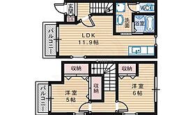 大阪府松原市立部２丁目6番41号（賃貸アパート2LDK・1階・56.51㎡） その2