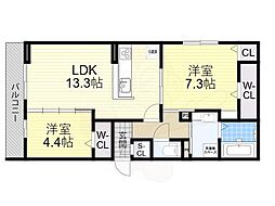 間取図画像 2LDK