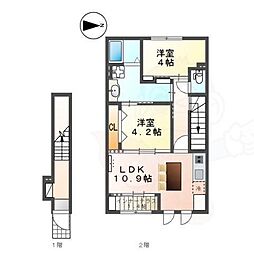 (仮称)大阪府松原市丹南新築アパート 2階/-