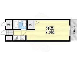 エスパシオ ワンルームの間取図画像