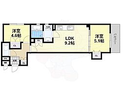 クリエオーレ南新町 2階/-