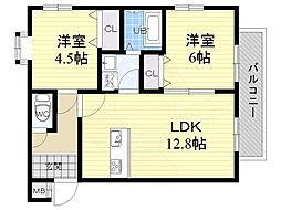 アッツコート松原三宅ファミリア北館 3階/-