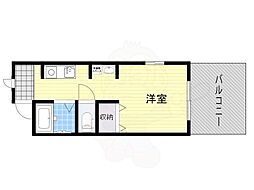 白龍ビル ワンルームの間取図画像