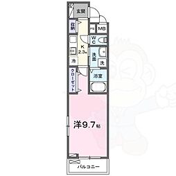 ポムドパン北花田 2階