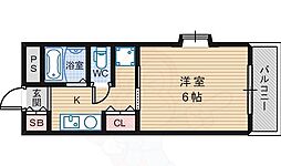 ハイネストフローラ 1Kの間取図画像