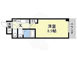 ナジック香ヶ丘マンション 1Kの間取図画像