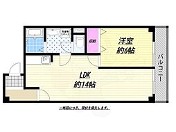 パーク・メゾン一刻館 1LDKの間取図画像