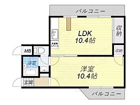 大阪府大阪市城東区古市３丁目（賃貸マンション1LDK・5階・44.19㎡） その2