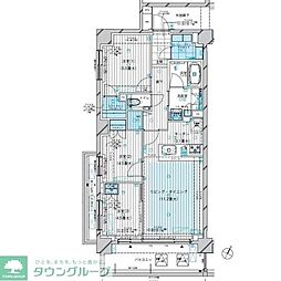 グランカーサ北浦和 3階3LDKの間取り