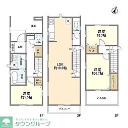4274さいたま市東大成町3期2棟2号棟 3LDKの間取り