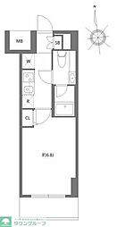 白岡市新白岡8丁目マンション 1Kの間取図画像