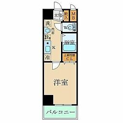 スパシエフィールドS新都心 1Kの間取図画像