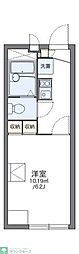 レオパレスピーチ 1Kの間取図画像
