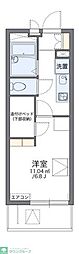 レオパレスボヌール 1Kの間取図画像