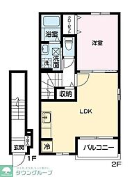 レジェンド3 1LDKの間取図画像