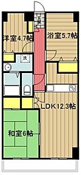 フェリスローマ浦和 3LDKの間取図画像