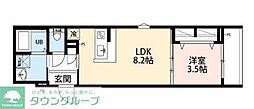 robot home 西大宮IV 1LDKの間取図画像