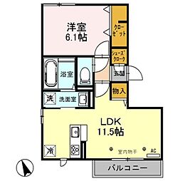 ダイヤソン 1LDKの間取図画像