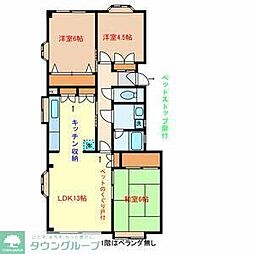 ウインザーパレスNo.2 3LDKの間取図画像