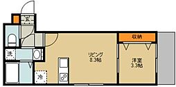 Best Stage 見沼区 1LDKの間取図画像
