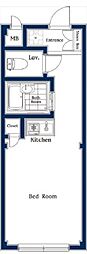 宮町マンション ワンルームの間取図画像