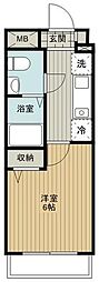 CielBleu大宮桜木町 1Kの間取図画像