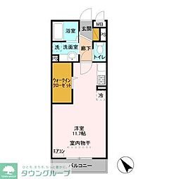 Tryall ワンルームの間取図画像