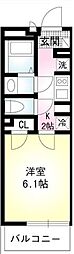 Comfort浦和 1Kの間取図画像